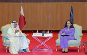 Kosovo president invites Qatari business people 